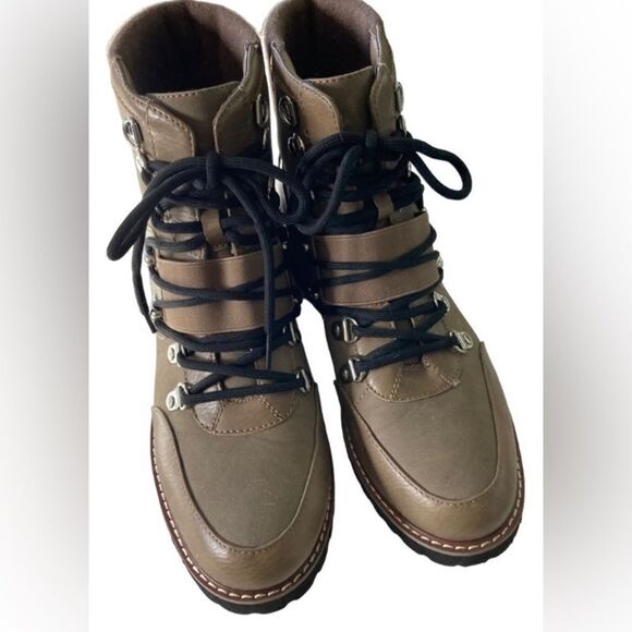 Nautical Brown Lace up Boots Size 8.5 - Picture 2 of 8